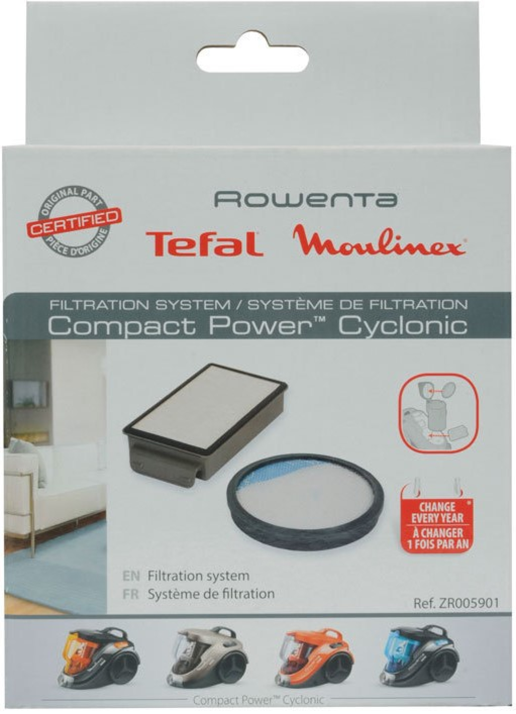 Филтър за прахосмукачка Rowenta Hepa Filter + foam filter washable ZR005901